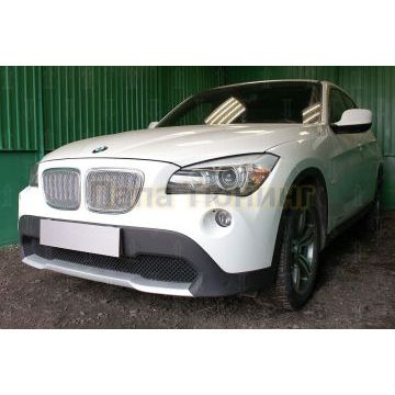 Защита радиатора BMW X1 I E84 2009-2012 (3D) chrome PREMIUM