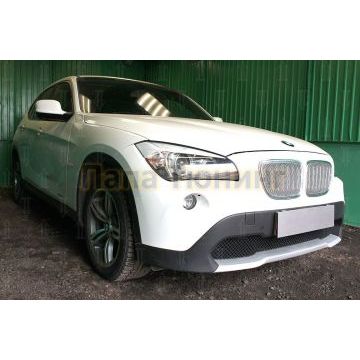Защита радиатора BMW X1 I E84 2009-2012 (3D) chrome PREMIUM