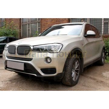 Защита радиатора BMW X3 II (F25) 2014-2017 black низ PREMIUM