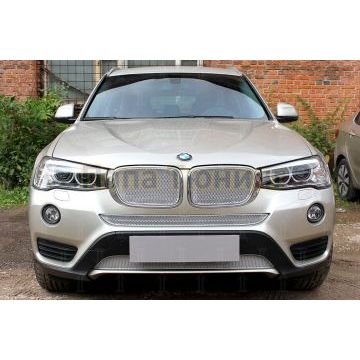 Защита радиатора BMW X3 II (F25) 2014-2017 chrome низ PREMIUM
