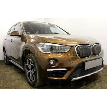 Защита радиатора BMW X1 II F48 2015- black низ PREMIUM