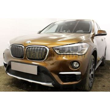 Защита радиатора BMW X1 II F48 2015- black низ PREMIUM