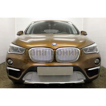 Защита радиатора BMW X1 II F48 2015- chrome низ PREMIUM