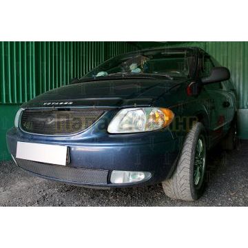 Защита радиатора Chrysler Voyager IV 2001-2004 black низ PREMIUM