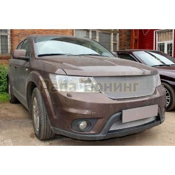 Защита радиатора Fiat Freemont 2013- chrome низ PREMIUM