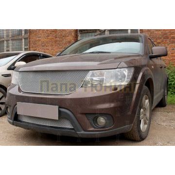 Защита радиатора Fiat Freemont 2013- chrome низ PREMIUM