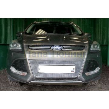Защита радиатора Ford Kuga II 2013-2016 chrome PREMIUM