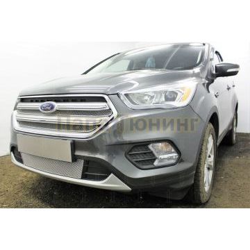 Защита радиатора Ford Kuga II 2016- chrome низ PREMIUM