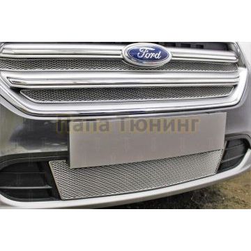 Защита радиатора Ford Kuga II 2016- chrome низ PREMIUM