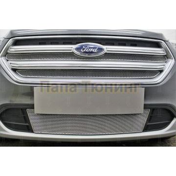 Защита радиатора Ford Kuga II 2016- chrome низ PREMIUM