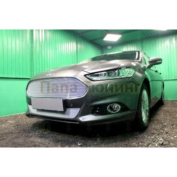 Защита радиатора Ford Mondeo V 2015- chrome верх PREMIUM