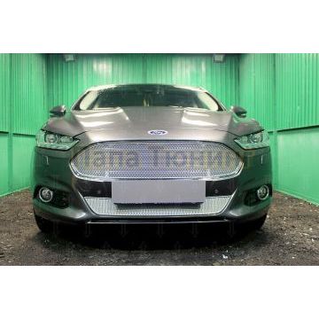 Защита радиатора Ford Mondeo V 2015- chrome верх PREMIUM