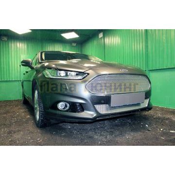 Защита радиатора Ford Mondeo V 2015- chrome верх PREMIUM