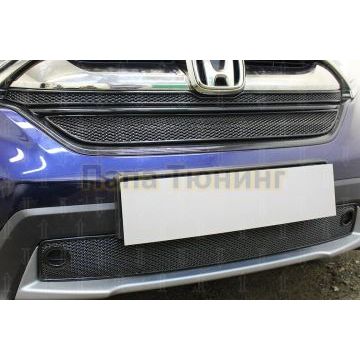 Защита радиатора Honda CR-V V 2016- black низ PREMIUM