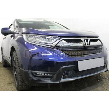 Защита радиатора Honda CR-V V 2016- black низ PREMIUM