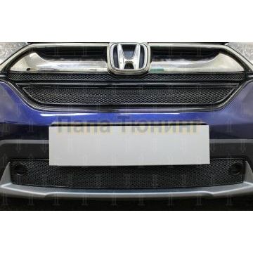 Защита радиатора Honda CR-V V 2016- black низ PREMIUM