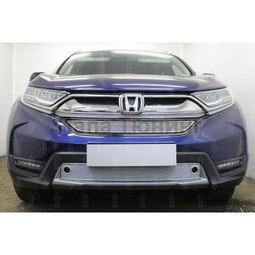 Защита радиатора Honda CR-V V 2016- chrome низ PREMIUM