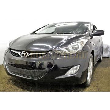 Защита радиатора Hyundai Elantra V (MD) 2011-2014 black PREMIUM