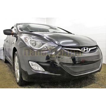 Защита радиатора Hyundai Elantra V (MD) 2011-2014 black PREMIUM