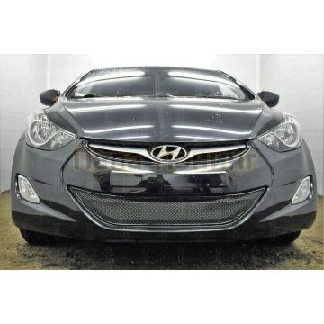 Защита радиатора Hyundai Elantra V (MD) 2011-2014 black PREMIUM