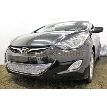 Защита радиатора Hyundai Elantra V (MD) 2011-2014 chrome PREMIUM