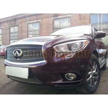 Защита радиатора Infiniti JX35 2012-2014/QX60 2014-2016 black низ PREMIUM