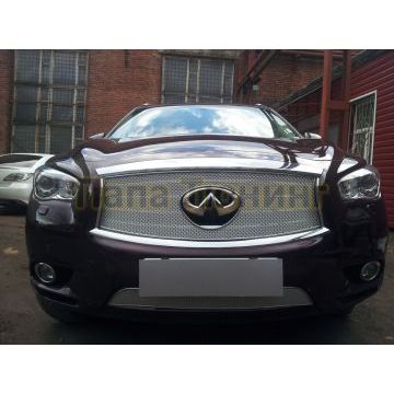 Защита радиатора Infiniti JX35 2012-2014/QX60 2014-2016 chrome низ PREMIUM