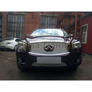 Защита радиатора Infiniti JX35 2012-2014/QX60 2014-2016 chrome низ PREMIUM