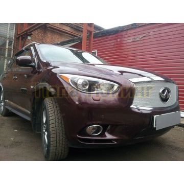 Защита радиатора Infiniti JX35 2012-2014/QX60 2014-2016 chrome низ PREMIUM