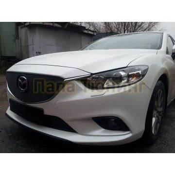 Защита радиатора Mazda 6 2012-2015 black низ PREMIUM