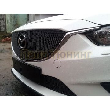 Защита радиатора Mazda 6 2012-2015 black низ PREMIUM