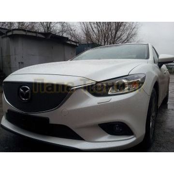 Защита радиатора Mazda 6 2012-2015 black низ PREMIUM