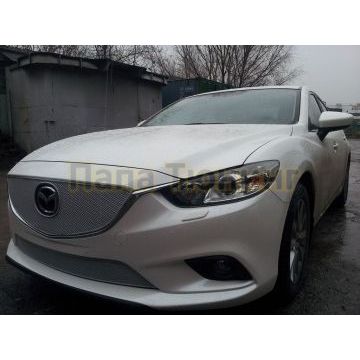 Защита радиатора Mazda 6 2012-2015 chrome низ PREMIUM