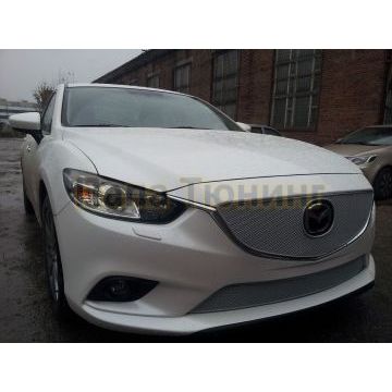 Защита радиатора Mazda 6 2012-2015 chrome низ PREMIUM