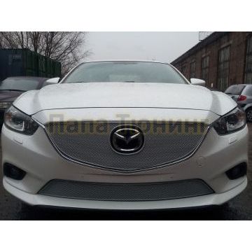 Защита радиатора Mazda 6 2012-2015 chrome низ PREMIUM