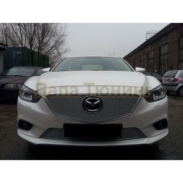 Защита радиатора Mazda 6 2012-2015 chrome низ PREMIUM