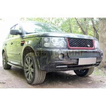 Защита радиатора Land Rover Range Rover Sport I 2005-2009 black середина PREMIUM