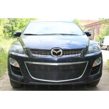 Защита радиатора Mazda CX-7 2009-2013 black низ PREMIUM