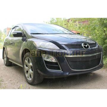 Защита радиатора Mazda CX-7 2009-2013 black низ PREMIUM