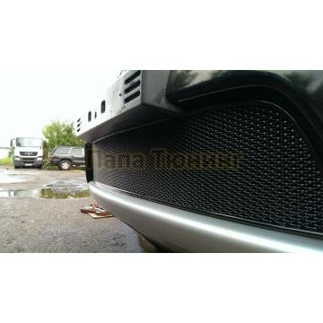 Защита радиатора Mitsubishi L200 2010-2013/Mitsubishi Pajero Sport 2008-2013 black низ PREMIUM