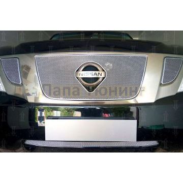 Защита радиатора Nissan Patrol 2010-2013 chrome низ с FCW PREMIUM