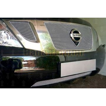 Защита радиатора Nissan Patrol 2010-2013 chrome низ с FCW PREMIUM