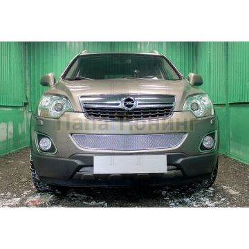Защита радиатора Opel Antara I (рестайлинг) 2010- chrome середина PREMIUM