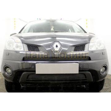 Защита радиатора Renault Koleos 2008-2011 black середина PREMIUM
