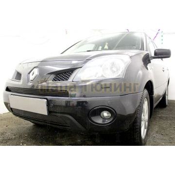 Защита радиатора Renault Koleos 2008-2011 black середина PREMIUM