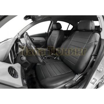 Чехол Экокожа Rival задняя спинка 40/60, рисунок Строчка для Chevrolet Cruze I Sd, Hb, Sw 2009-2015