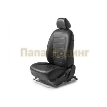 Чехол Экокожа Rival задняя спинка 40/60, рисунок Строчка для Chevrolet Niva 2002-2013