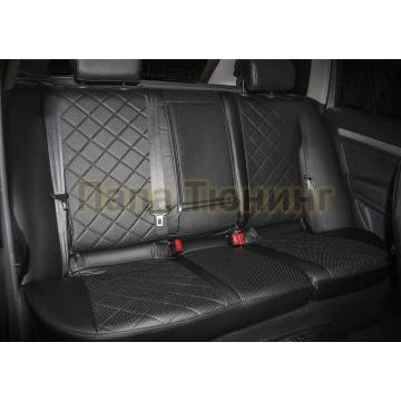 Чехол Экокожа Rival задняя спинка 40/60, рисунок Ромб для Honda CR-V IV 2012-2017