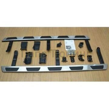 Пороги алюминиевые OEM Tuning для Audi Q7 2015-