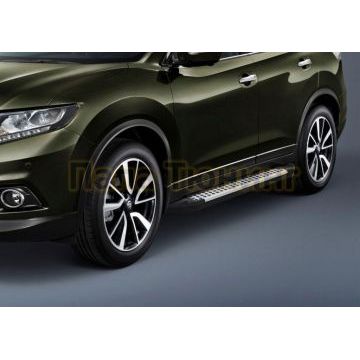 Пороги алюминиевые Rival BMW-Style для Nissan Qashqai/X-Trail T32/Renault Koleos 2014-